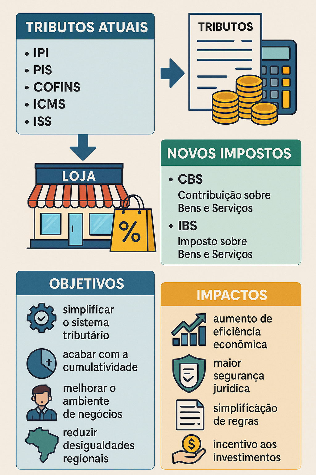 Reforma tributária tributos